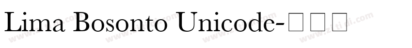 Lima Bosonto Unicode字体转换